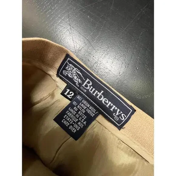 Vintage Burberrys Wool Skirt w/ Original Tags - sz 12 - Picture 4 of 9